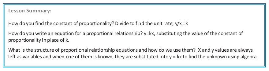 what is the constant of proportionality