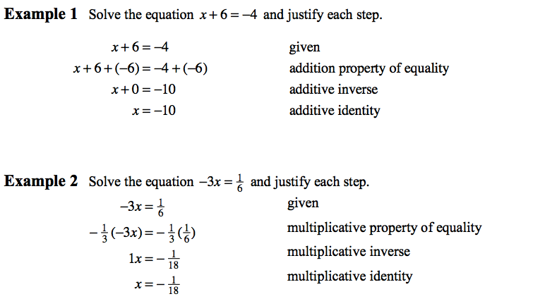 Eq Justification Examples